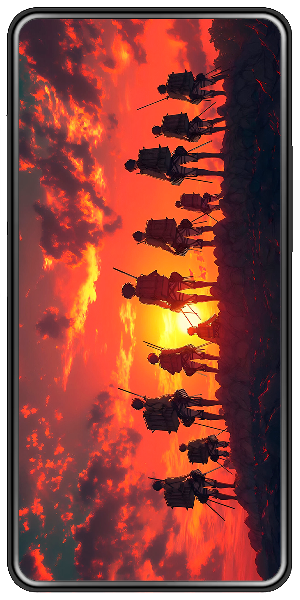 Funda Attack on titan Iphone 16 pro max